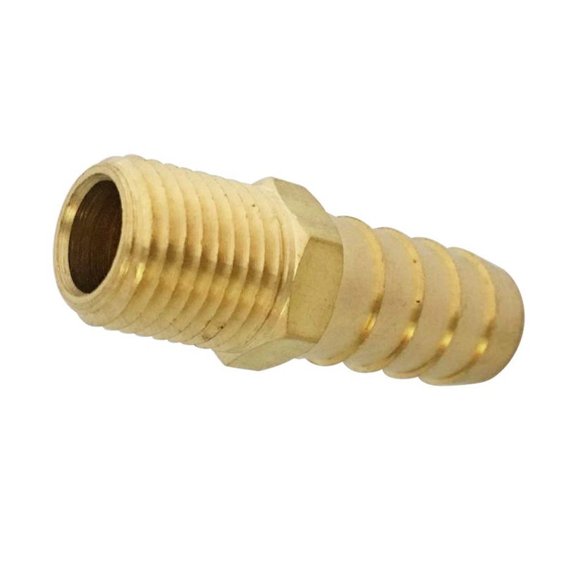TL TOOLEGIN Barb Adapter 1/8" NPT Male x 3/8" Barbed Brass Hose Fitting 5pcs - Image 4